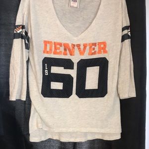 Pink Broncos tee